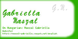 gabriella maszal business card